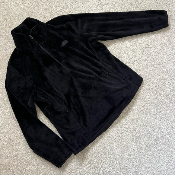 The North Face Osito 1/4 Zip Fleece Jacket Sweater Black Pullover Sz XL NF0A3XBC - Picture 2 of 16